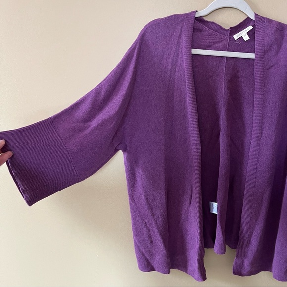 Eileen Fisher Deep Purple Women's Cardigan - Picture 5 of 7